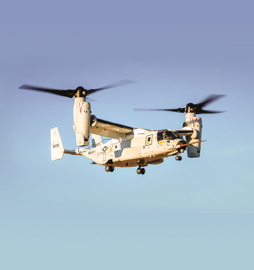 Bell Boeing CMV-22B Osprey Successfully Completes First Flight