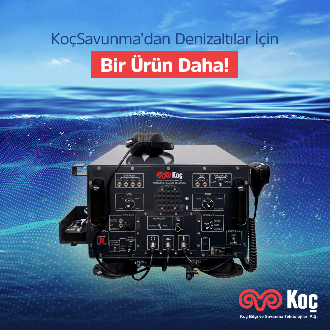 KoçSavunma Completed the FAT Process of the First Emergency Underwater Telephone for PREVEZE Class Submarines!