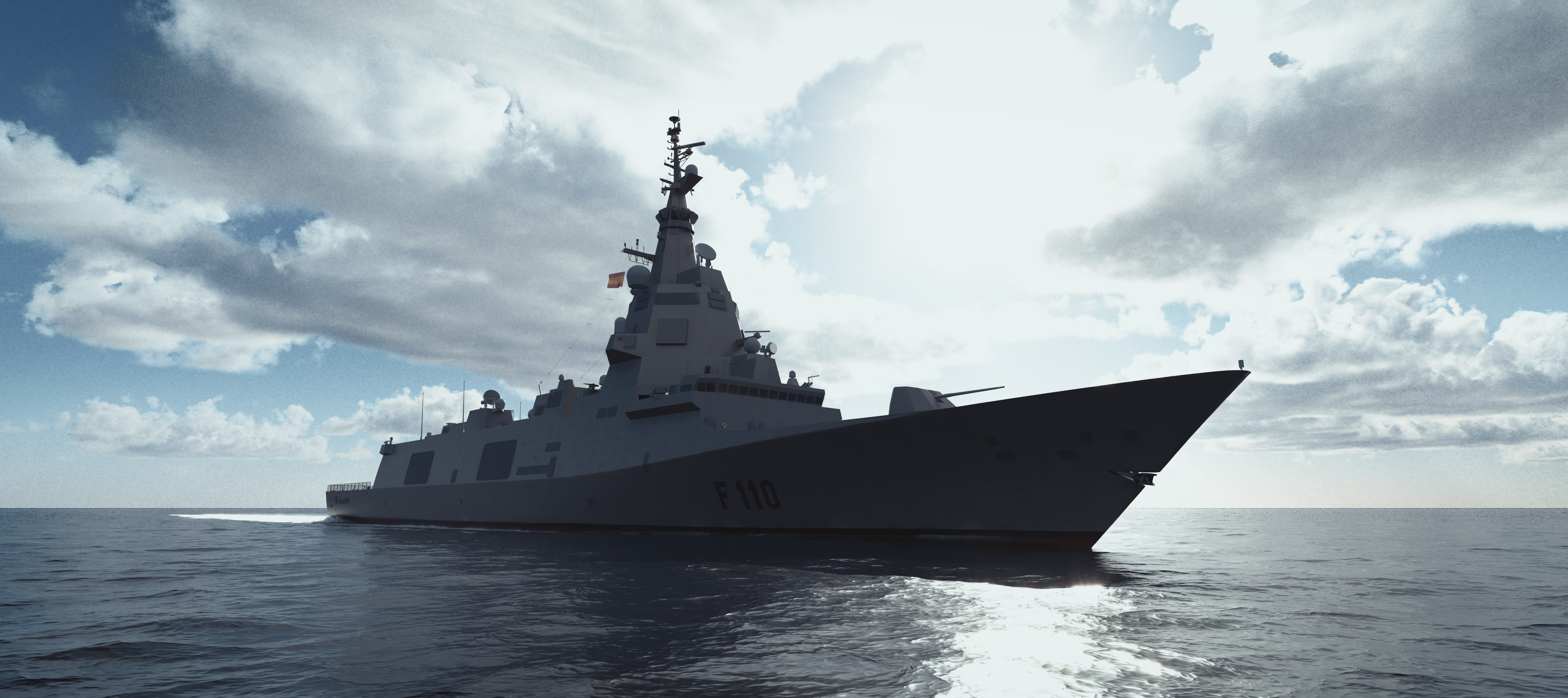 Navantia has started the construction process of the new F-110 class frigate for Spanish Navy