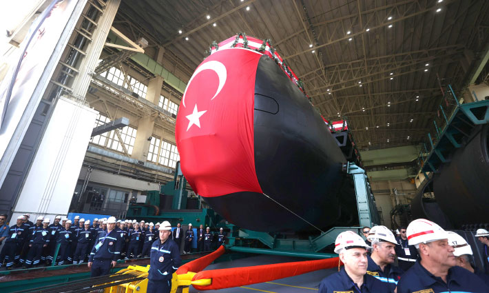 A New Milestone in the REİS Class Type 214TN Submarine Project : 2nd Submarine Moved to Floating Dock, First Steel Cut for 6th Submarine!