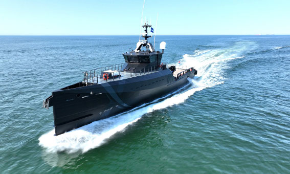 Damen Shipyards Wins Tender to Supply  High-Performance Support Vessel for Royal Navy’s NavyX Innovation Team