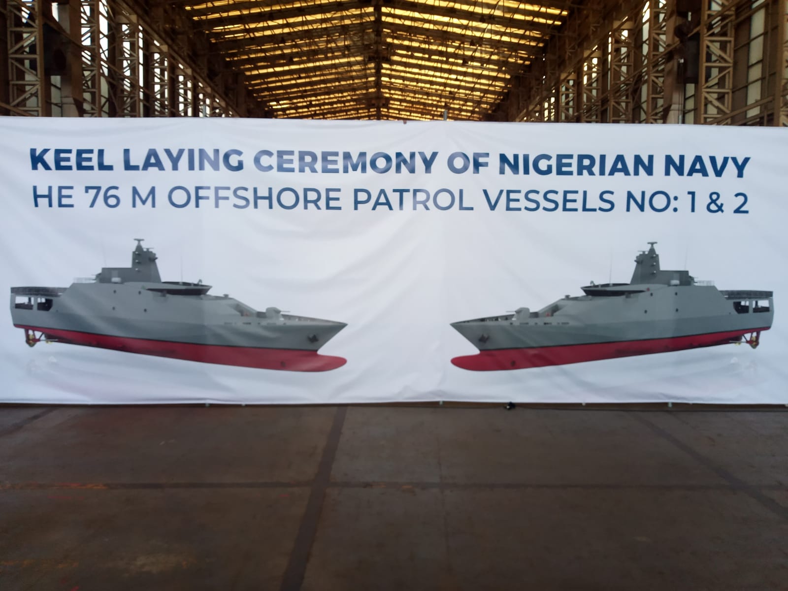 DEARSAN, Nijerya Deniz Kuvvetleri için 76m Açık Deniz Karakol Gemilerinin İnşasına Başladı