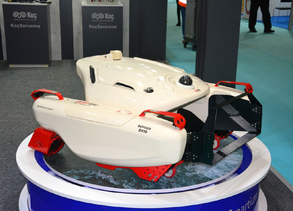 KOÇ Defense and Technology Company Display the Smartium Clean Catamaran 