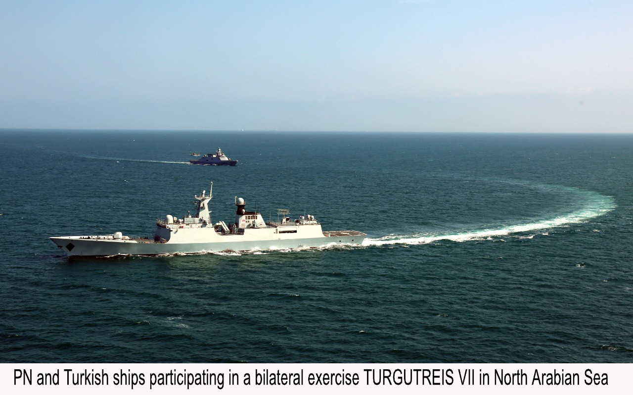 TURKISH NAVY SHIP CONDUCTS NAVAL DRILLS WITH PAKISTAN NAVY