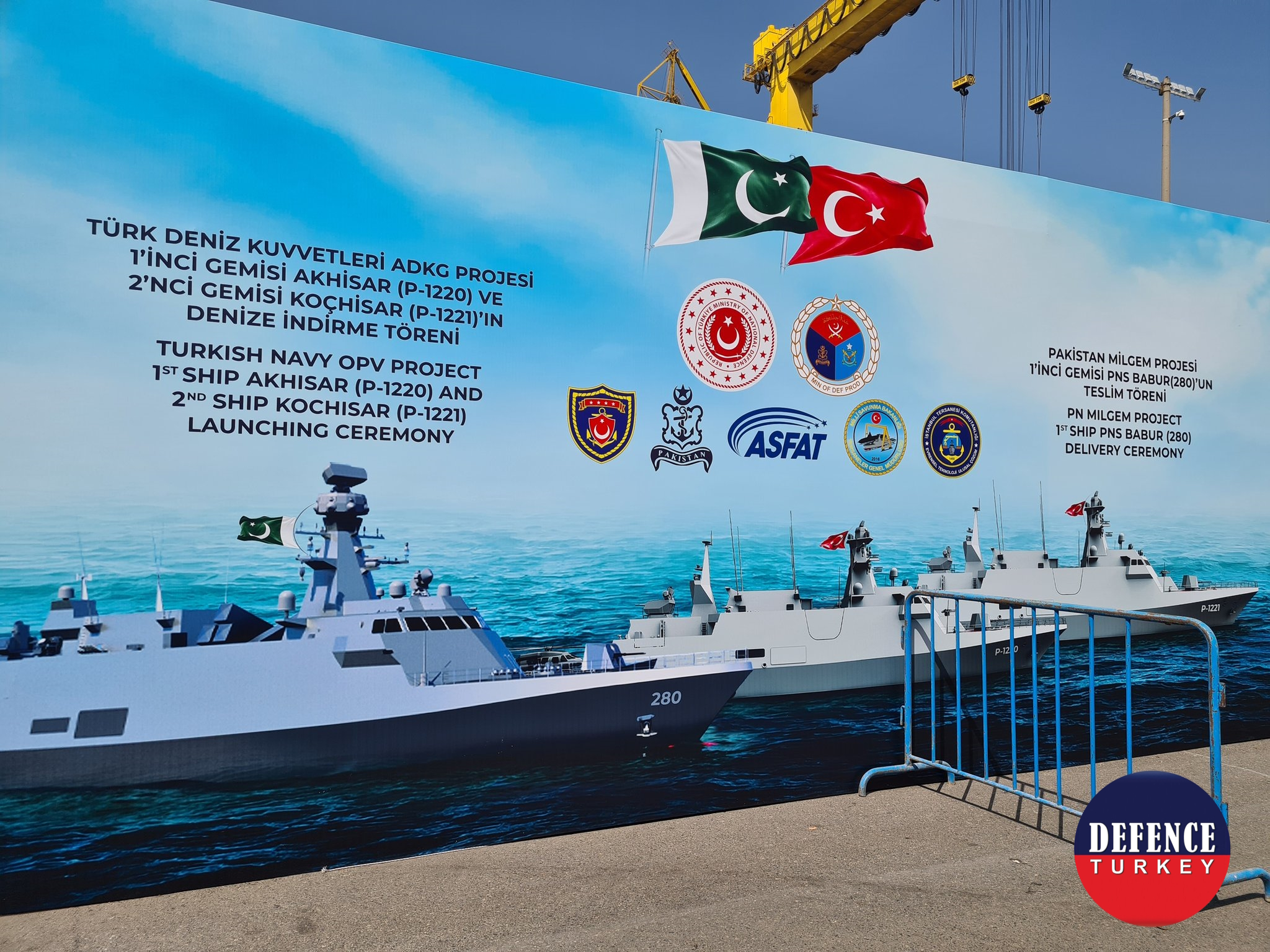 Pakistan MİLGEM Projesi 1’inci Gemisi PNS BABUR (280), Pakistan Deniz Kuvvetlerine Teslim Edildi