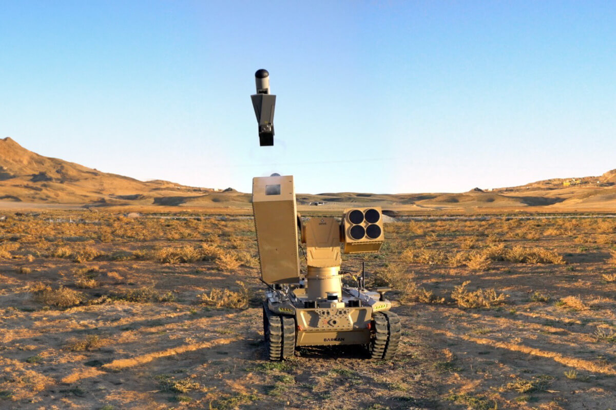 HAVELSAN`s Unmanned Ground Vehicle BARKAN-2 Fires Loitering Munition for the First Time