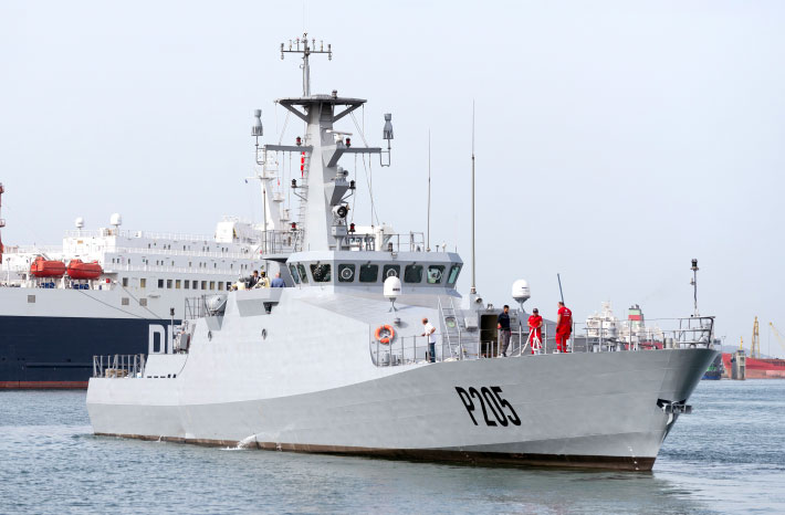 Nigerian Navy`s 76-meter Offshore Patrol Vessel Launched