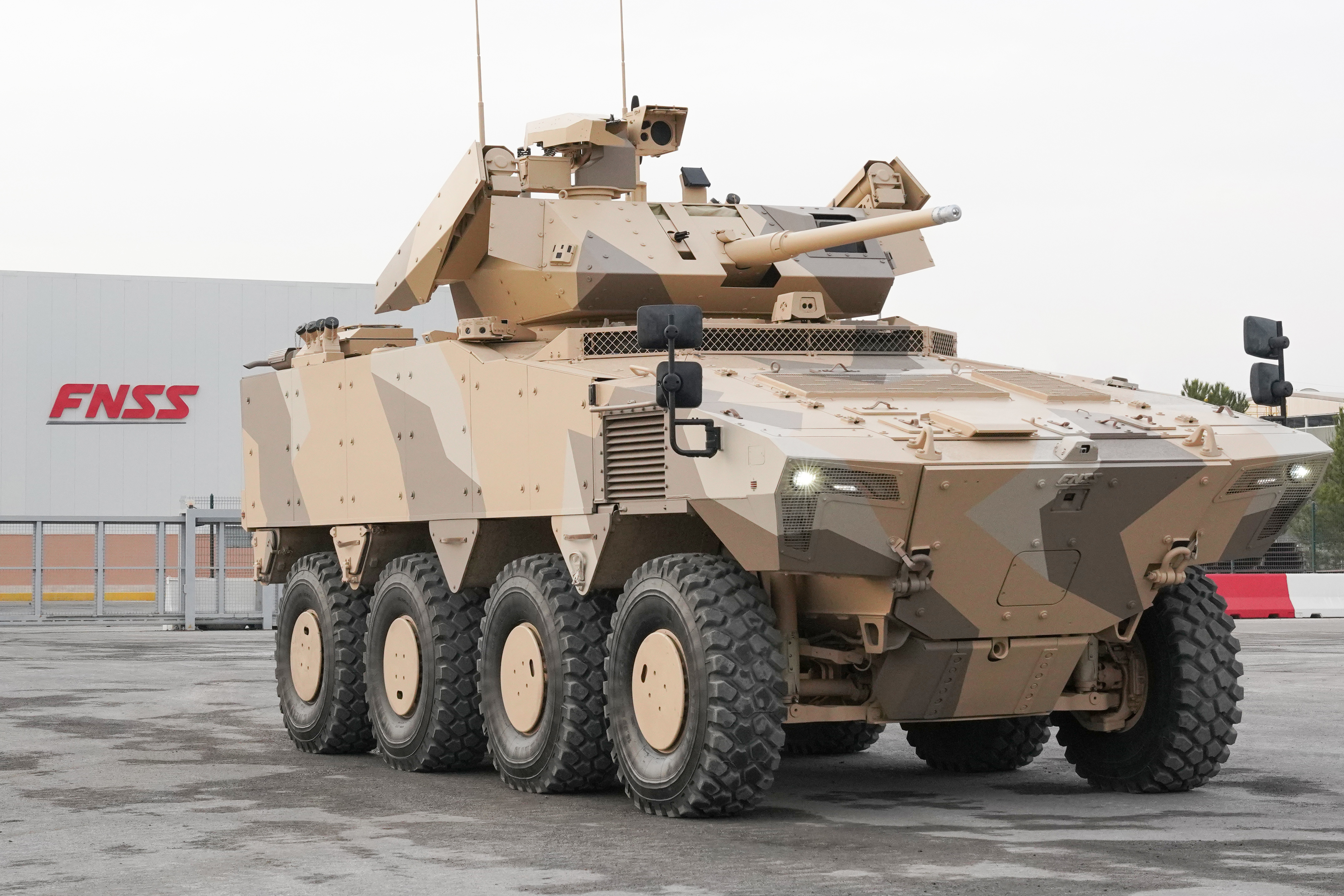 FNSS Reveals PARS ALPHA 8x8 New Generation AFV at the World Defence Show 2024