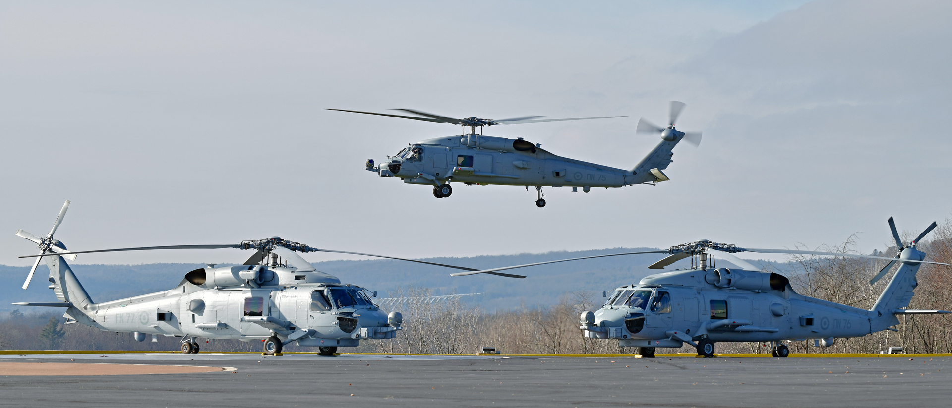 Sikorsky Completes Flight Tests Of Three Greek Navy MH-60R Helicopters
